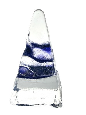 Paperweight Pyramid with Hyacinth Veins